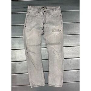 Vintage Levis 511 Jeans Mens 32X31 Gray Light Wash Denim Skinny Leg